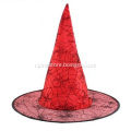 Red grenadine witch hat